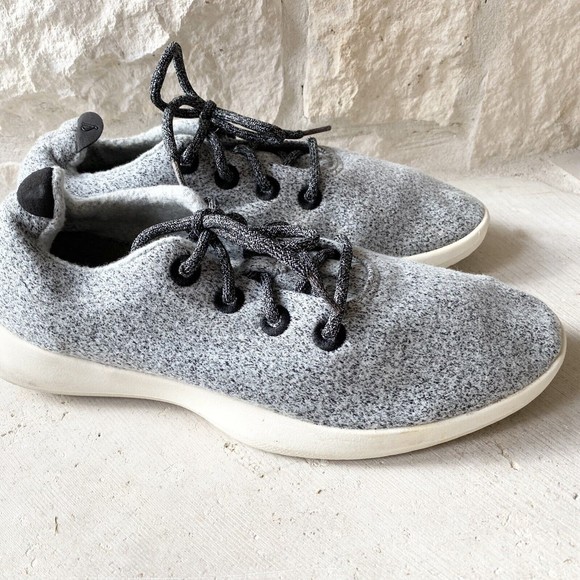 Allbirds Wool Runner Shoes Men's US 11 Gray w/ White Sole - Picture 8 of 11